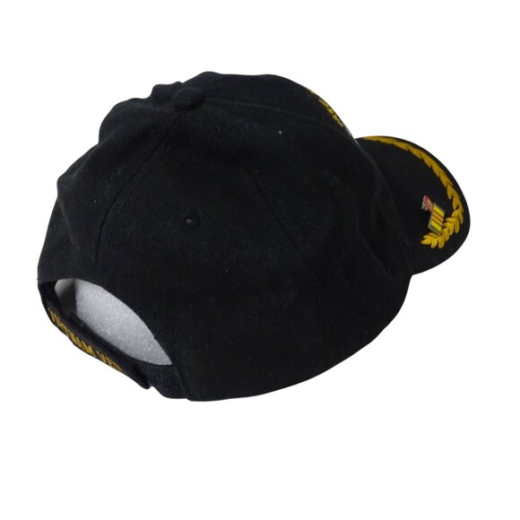 KYS Design Vietnam Veteran Embroidered Baseball Cap With Pin Strap Black - Picture 3 of 8